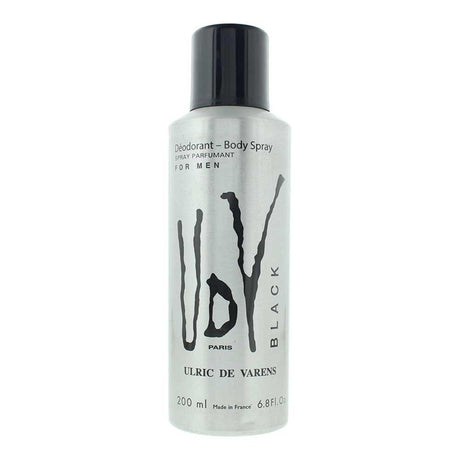 Ulric De Varens, Black, Deodorant Spray, For Men, 200 ml - Feel You