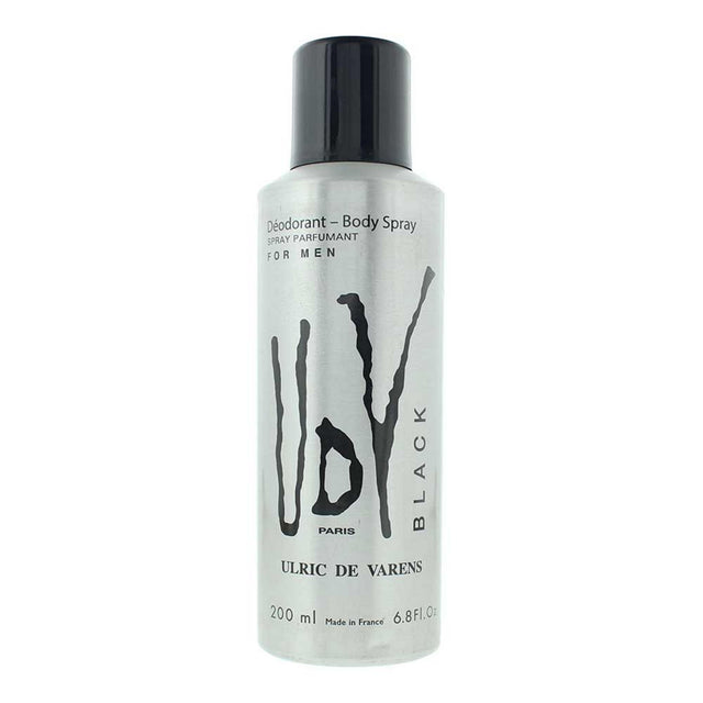 Ulric De Varens, Black, Deodorant Spray, For Men, 200 ml - Feel You