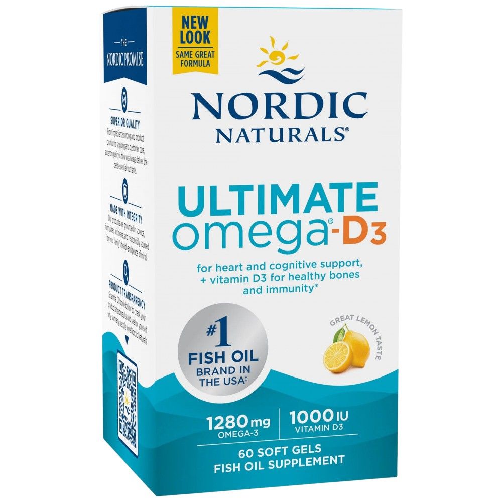 Ultimate Omega-D3 1280 mg - 60 Гел капсули - Feel You