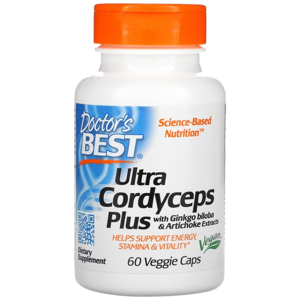 Ultra Cordyceps Plus | With Artichoke & Ginkgo Biloba - 60 капсули - Feel You