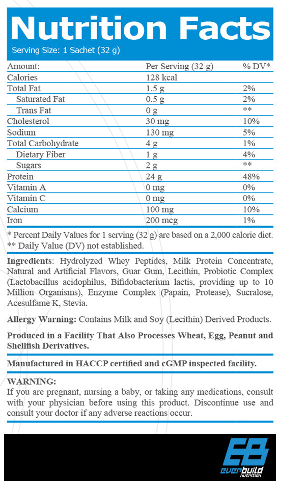 Ultra Premium Whey Protein Build Sachet - 0.034  kg - Feel You
