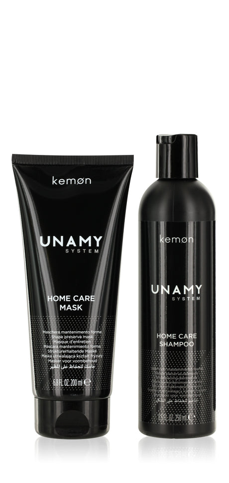 Unamy System Home Care Set Kemon: Unamy System Hair Care, Hair Shampoo, 250 ml + Unamy System Hair Care, Hair Treatment Cream Mask, 200 ml - Feel You