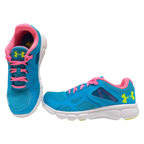 Under Armour, Thrill, Running, Sport Shoes, Blue/PinK/Yellow, For Men, 4/38 - Feel You