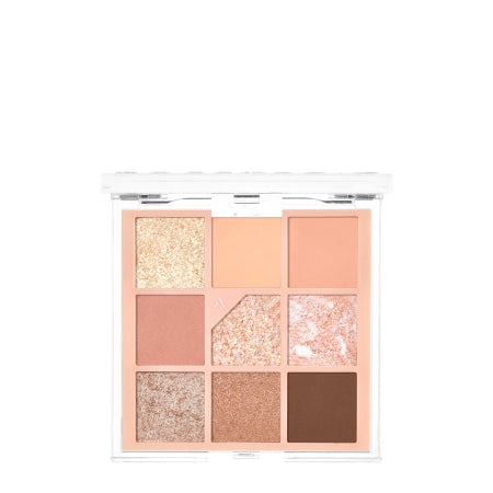Unleashia - Glitterpedia Eye Palette - Vegan Eye Shadow Palette - 3 All of Coralpink - 6.6g - Feel You