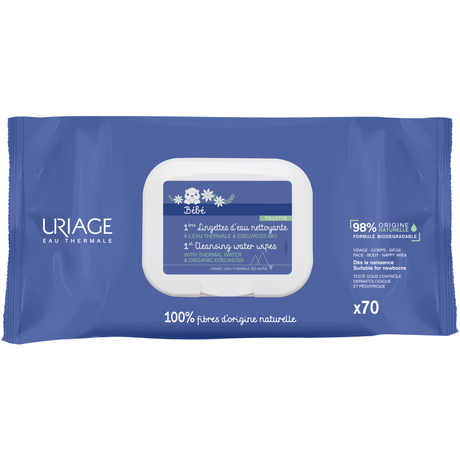 Uriage - Bébé 1st Cleansing Water Wipes (70 pcs ) - Feel You