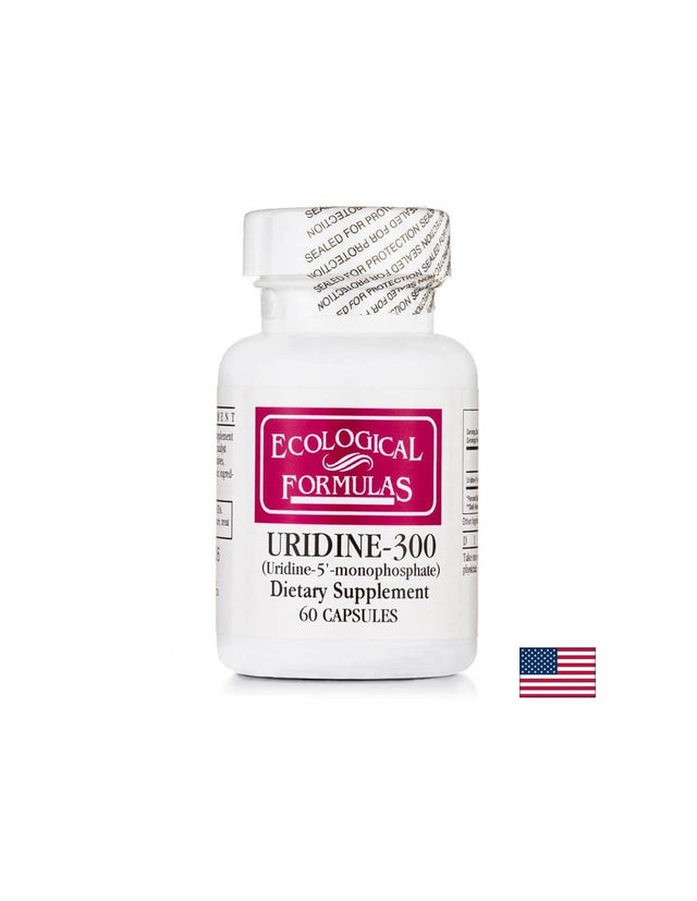Uridine-300 Uridine-5-Monophosphate / Уридин-300 Уридин-5-Монофосфат, 60 капсули Ecological Formulas - Feel You