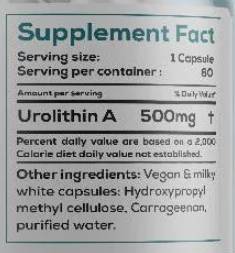 Urolithin A 500 mg - 60 капсули - Feel You