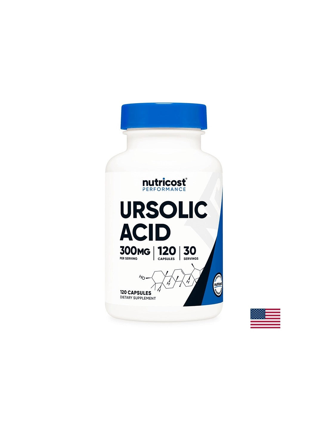 Мускулна функция - Урсолова киселина (Ursolic Acid), 120 капсули Nutricost - Feel You