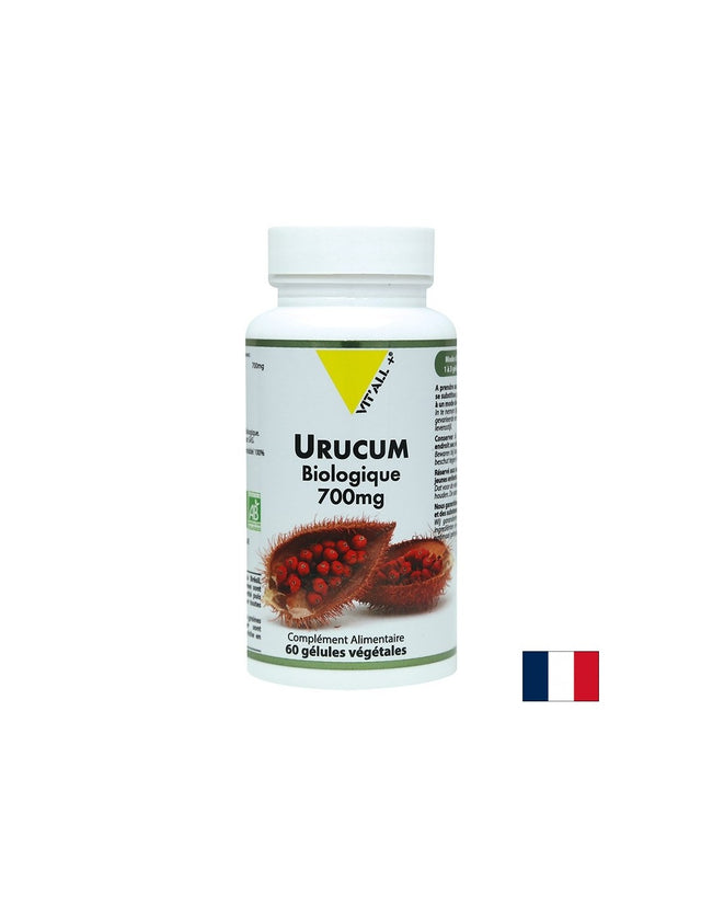 Коса и кожа - Анато - Urucum Biologique, 700 mg x 60 капсули - Feel You