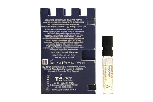 V Canto, Amans, Extrait De Parfum, Unisex, 1.5 ml *Vial - Feel You