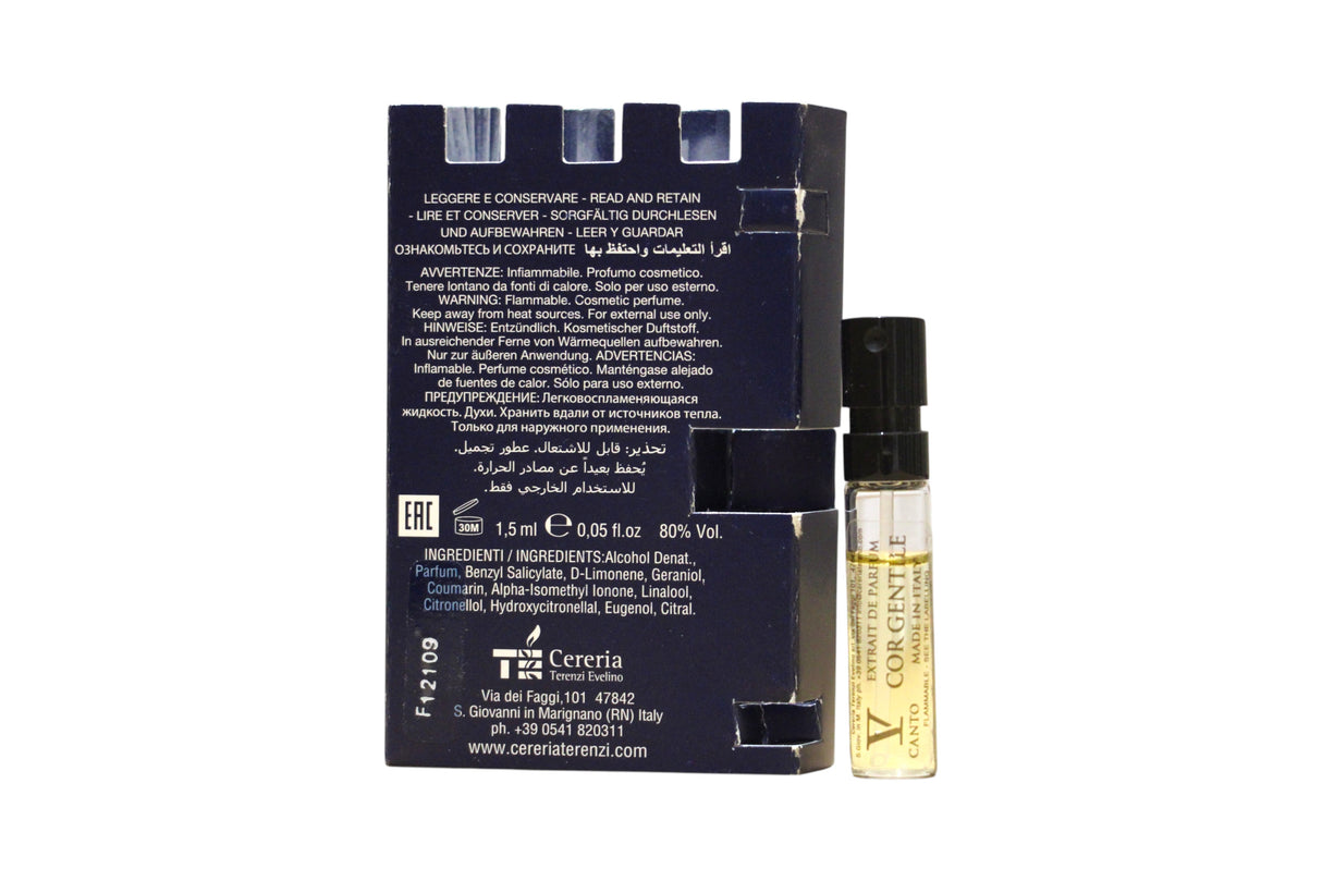 V Canto, Cor Gentile, Extrait De Parfum, Unisex, 1.5 ml *Vial - Feel You