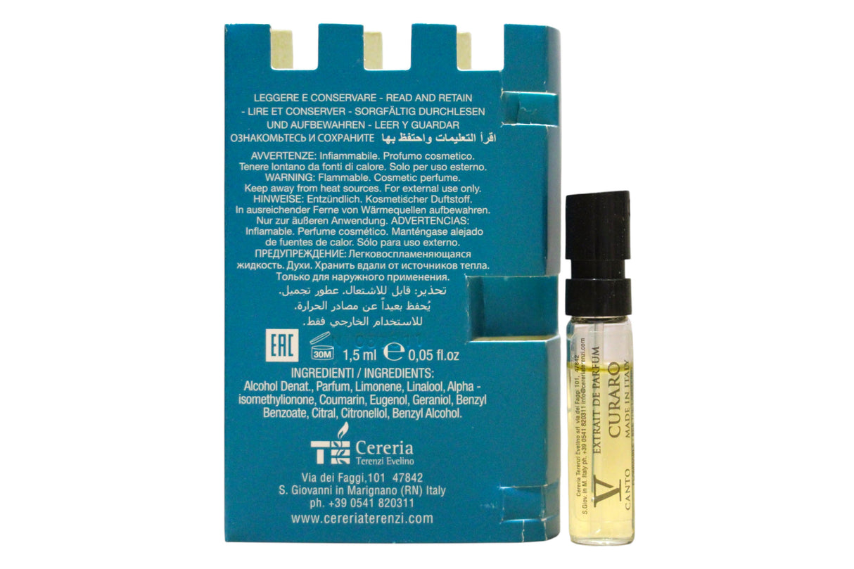 V Canto, Curaro, Extrait De Parfum, Unisex, 1.5 ml *Vial - Feel You