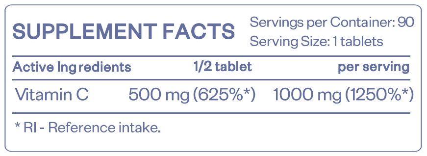 HS LABS - VITAMIN C-1000 - 90 tablets
