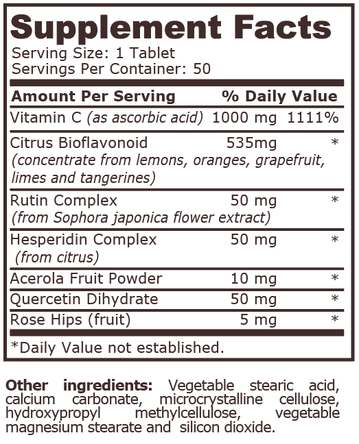 VITAMIN C-1000 COMPLEX - 50 Tablets