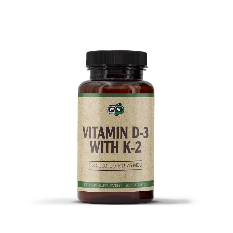 VITAMIN D-3 WITH K-2 - 90 Tablets
