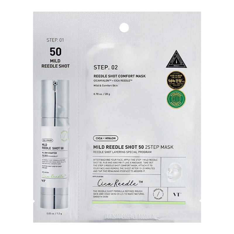 VT COSMETICS Mild Reedle Shot 50 2-Step Mask 1 pc (20 ml + 1.5 ml) - Feel You