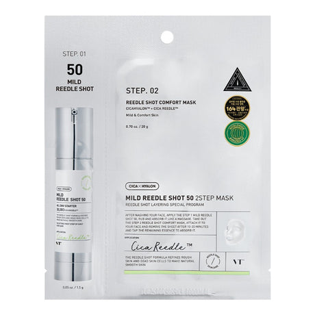 VT COSMETICS Mild Reedle Shot 50 2-Step Mask 1 pc (20 ml + 1.5 ml) - Feel You