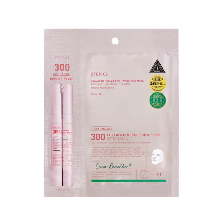 VT Cosmetics - Collagen Reedle Shot 300 2Step Mask, 1.5g + 25g - Feel You