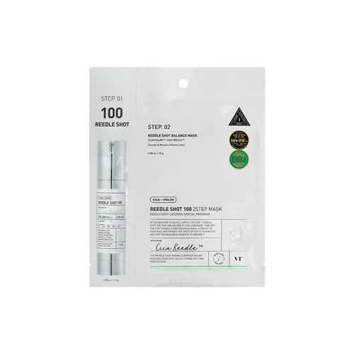 VT Cosmetics - Reedle Shot 100 2 Step Mask - Dvoufázová pleťová maska se zpevňujícím účinkem - 27ml - Feel You