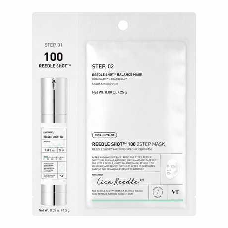 VT Cosmetics - Reedle Shot 100 2Step Mask, 5 sheets - Feel You