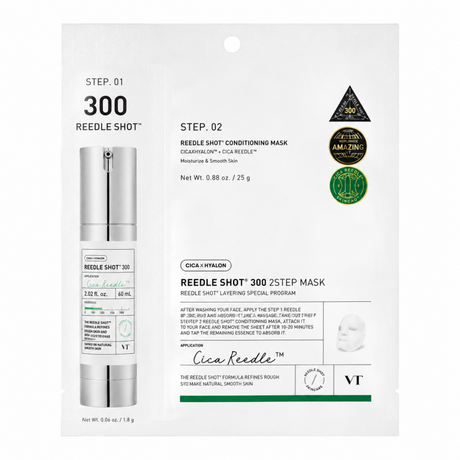 VT Cosmetics - Reedle Shot 300 2Step Mask, 5 sheets - Feel You