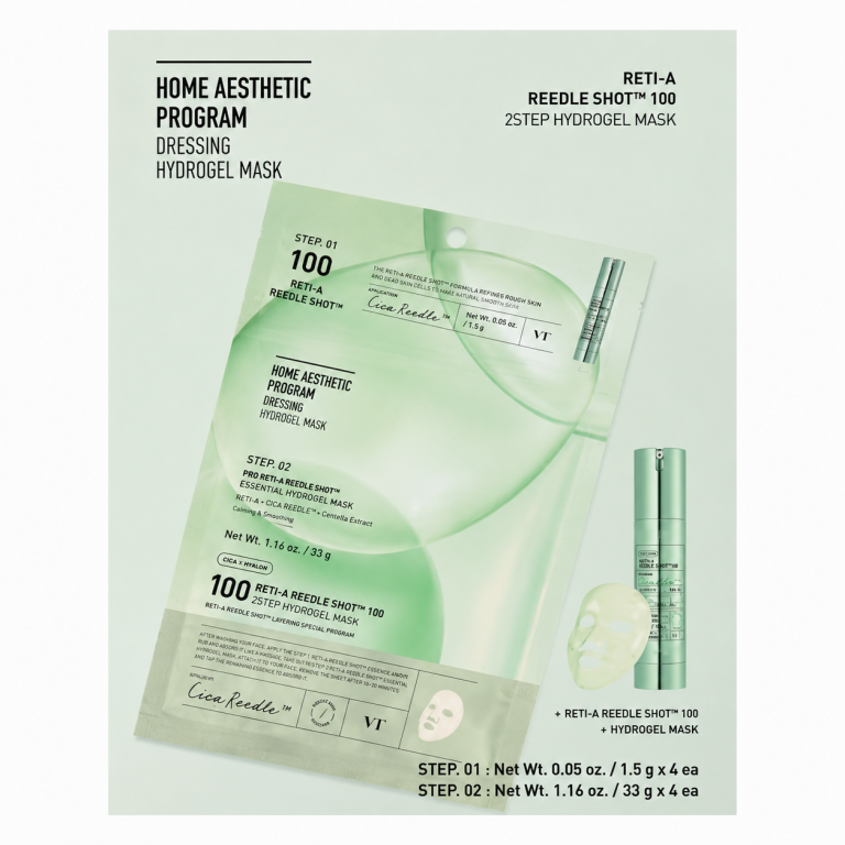 VT Cosmetics - Reti-A Reedle Shot 100 2Step Hydrogel Mask, 4 sheets - Feel You
