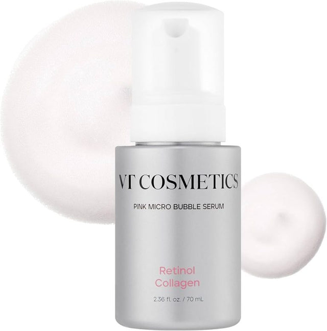 VT Cosmetics - Retinol Collagen Pink Micro Bubble Serum, 70ml - Feel You
