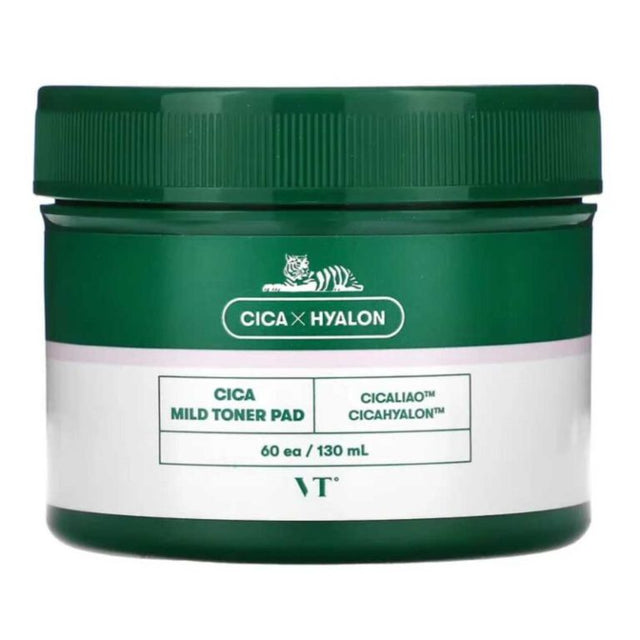 VT Cosmetics - VT Cica Mild Toner Pad, 60 pads - Feel You