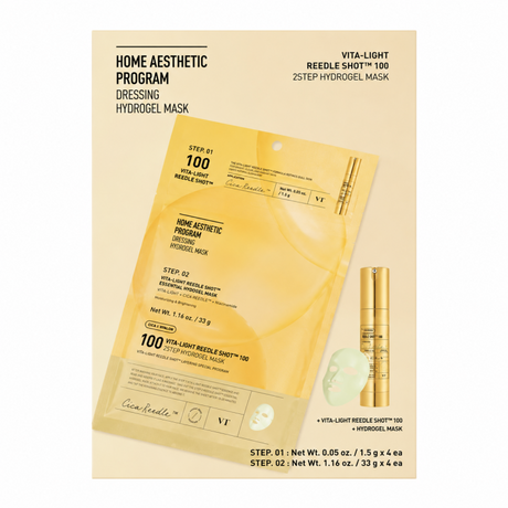 VT Cosmetics - Vita-Light Reedle Shot 100 2Step Hydrogel Mask, 4 sheets - Feel You