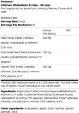 Valerian, Chamomile and Hops 60 капсули - Feel You