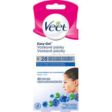 Veet - Face wax strips for sensitive skin 40 pcs - Feel You