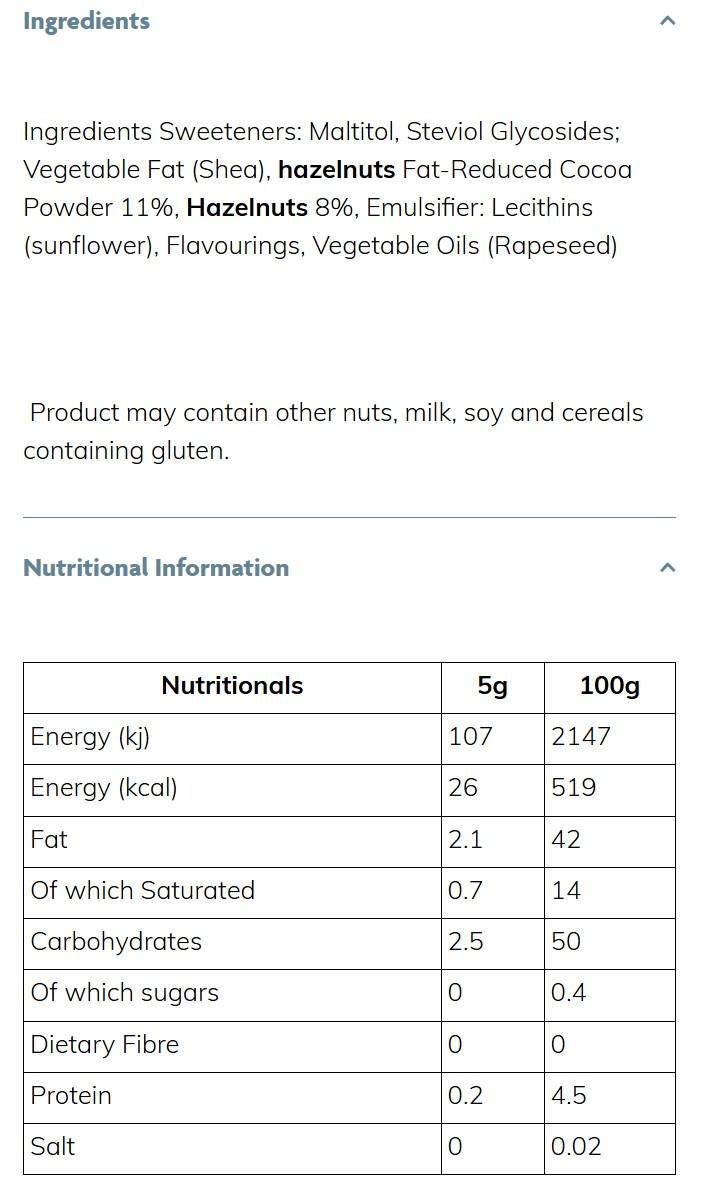 Vegan Chocolate Spread - Hazelnut - 350 грама - Feel You