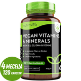 Vegan Essential Multivitamin /120 капсули, 120 дни/ Nutravita - Feel You