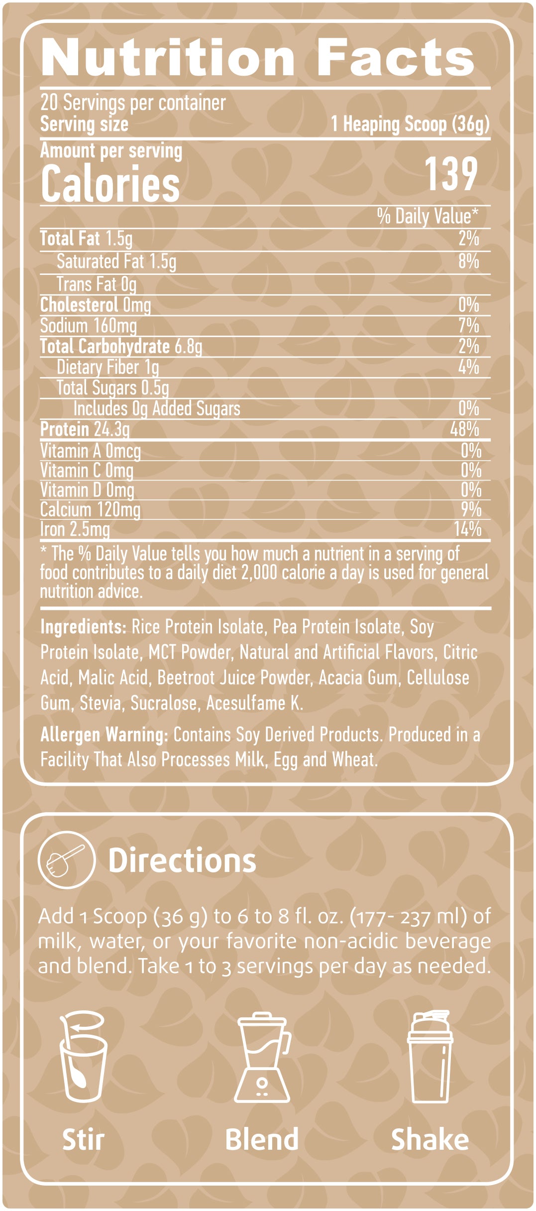 Vegan Protein - 0.750 kg - Feel You