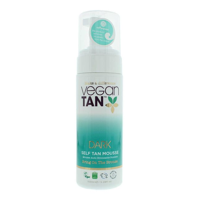 Vegan Tan, Dark Tan, Vegan, Bronzing, Self-Tanning Mousse, 150 ml - Feel You