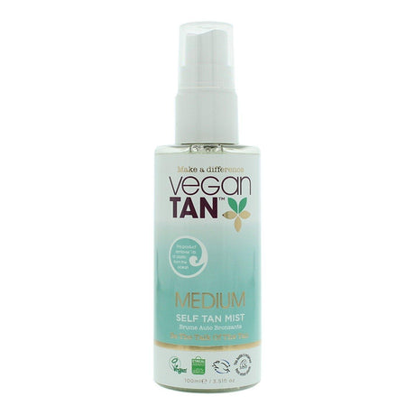 Vegan Tan, Medium, Tanning, Self-Tanning Mist, For Face & Neck, 100 ml - Feel You