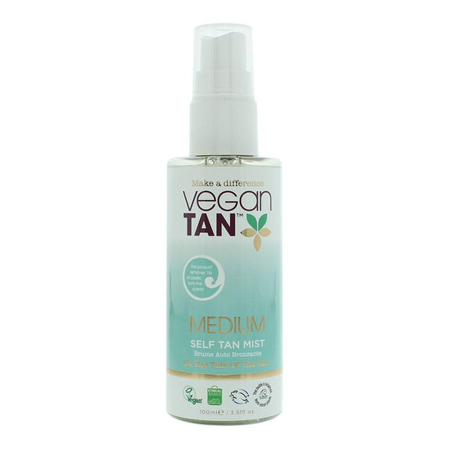 Vegan Tan, Medium, Tanning, Self-Tanning Mist, For Face & Neck, 100 ml - Feel You