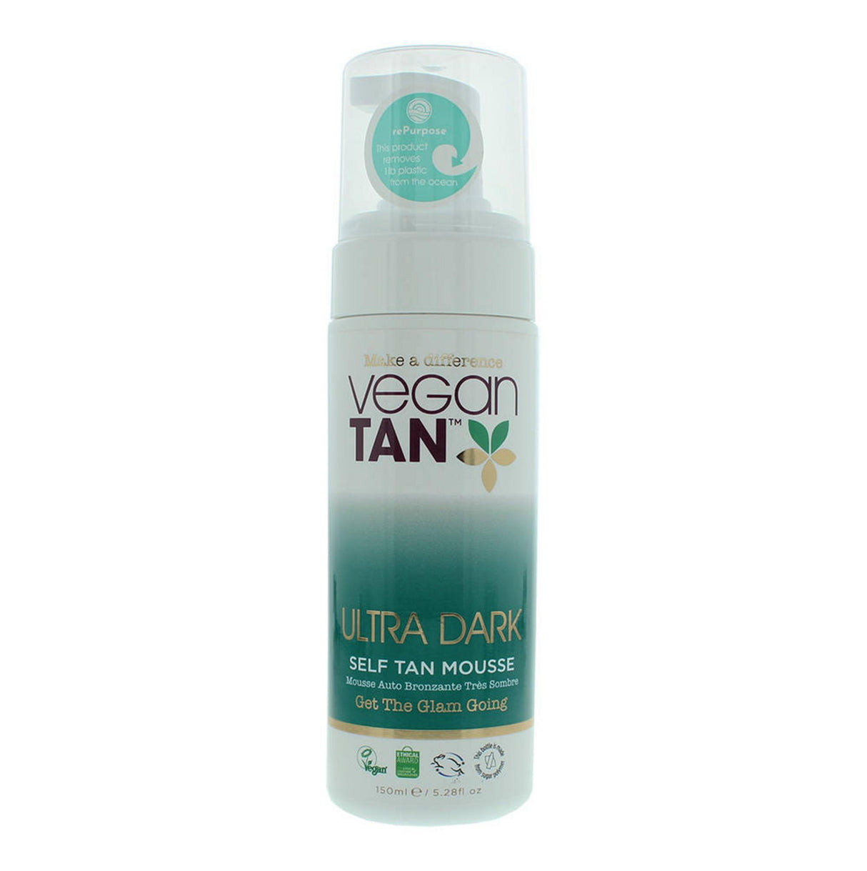 Vegan Tan, Ultra Dark Tan, Vegan, Bronzing, Self-Tanning Mousse, 150 ml - Feel You