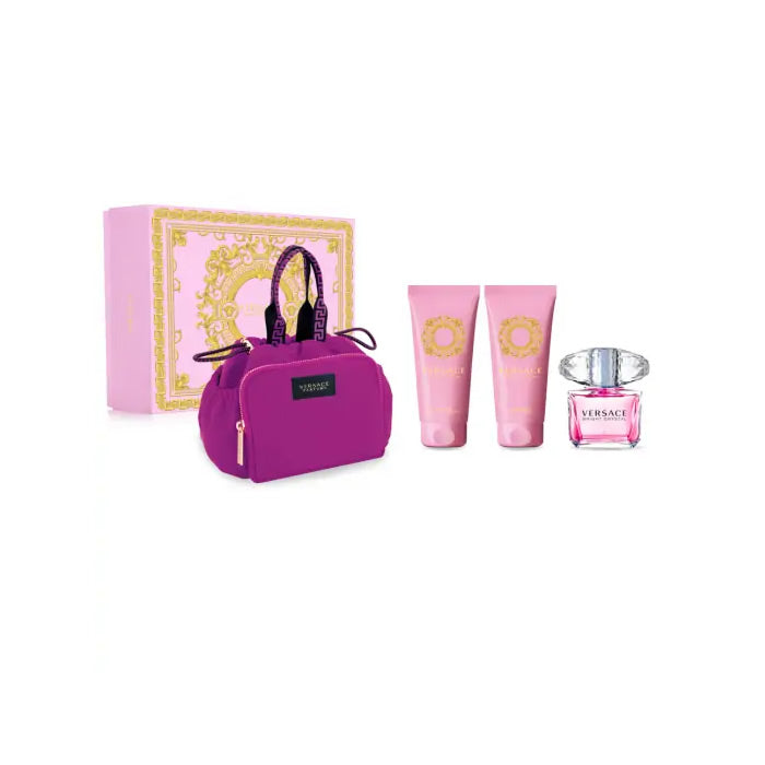 Versace - Bright Crystal Gift set EDT 90 ml, body lotion 100 ml, shower gel 100 ml and cosmetic bag - 90ml - Feel You