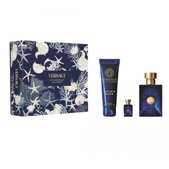 Versace - Dylan Blue Dárková sada EDT 100 ml, miniaturka EDT 5 ml a sprchový gel 150 ml - 100ml - Feel You