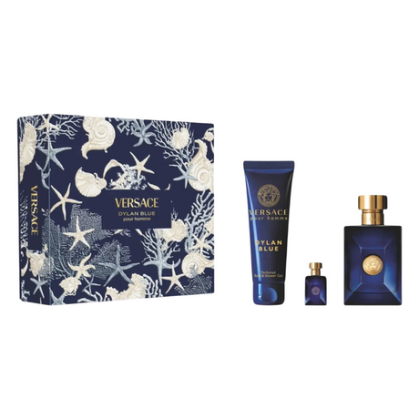 Versace - Dylan Blue Dárková sada EDT 100 ml, miniaturka EDT 5 ml a sprchový gel 150 ml - 100ml - Feel You