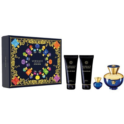 Versace – Dylan Blue Pour Femme Eau De Parfum 100ml + Eau De Parfum 5ml + Body Lotion 100ml + Shower Gel 100ml - Feel You