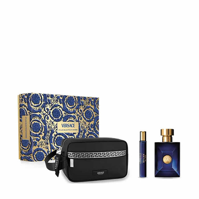 Versace Dylan Blue Pour Homme Eau De Toilette Spray 100ml Set 3 Pieces - Feel You