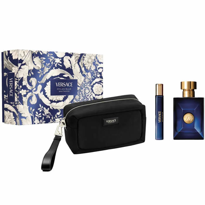Versace Dylan Blue Pour Homme Eau de Toilette Spray 100ml Set 3 Pieces - Feel You