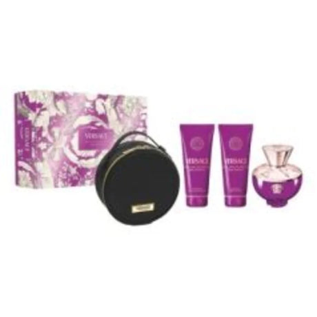 Versace - Dylan Purple Dárková sada EDP 100 ml, tělové mléko 100 ml, sprchový gel 100 ml a kosmetická taštička - 100ml - Feel You