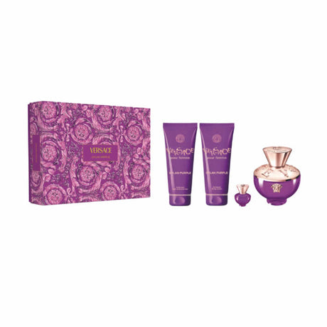 Versace Dylan Purple Eau De Perfume Spray 100ml Set 4 Pieces - Feel You