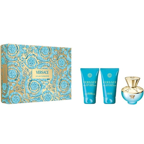 Versace - Dylan Turquoise pour Femme Gift set EDT 50 ml, shower gel 50 ml and body gel 50 ml - 50ml - Feel You