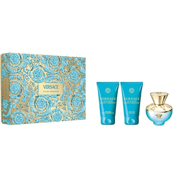 Versace - Dylan Turquoise pour Femme Gift set EDT 50 ml, shower gel 50 ml and body gel 50 ml - 50ml - Feel You