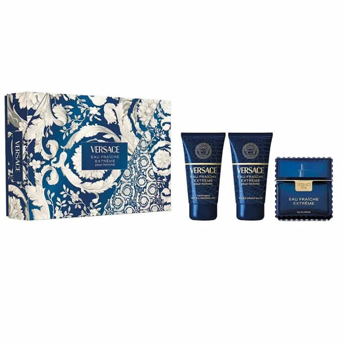 Versace - Man Eau Fraiche Extreme Dárková sada EDP 50 ml, sprchový gel 50 ml a balzám po holení 50 ml - 50ml - Feel You