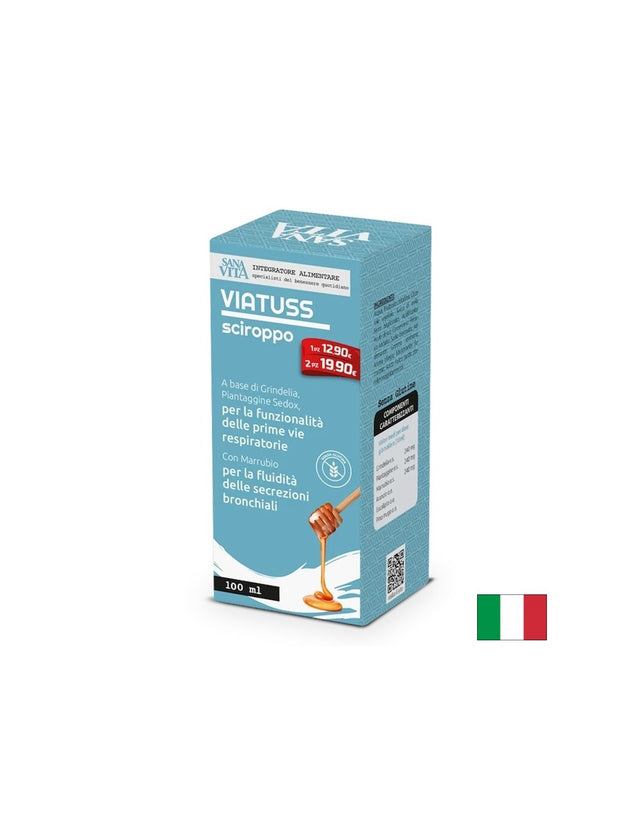 Viatuss успокояващ билков сироп с мед при кашлица и сухо гърло, 150 ml - Feel You